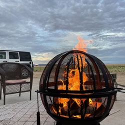 Bring your own firepit! (or ask for one of  ours)